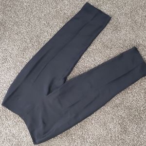 Vintage Y2K 100% Silk Black High Waisted Cropped Pants, Size 6